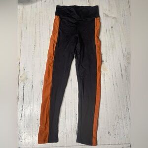 New YL Black and Orange Dancewear Leggings